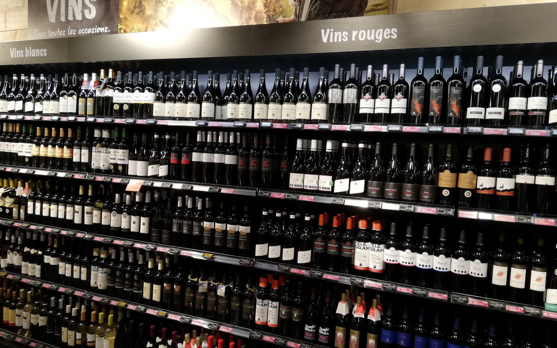 Grand choix de vins du Valais